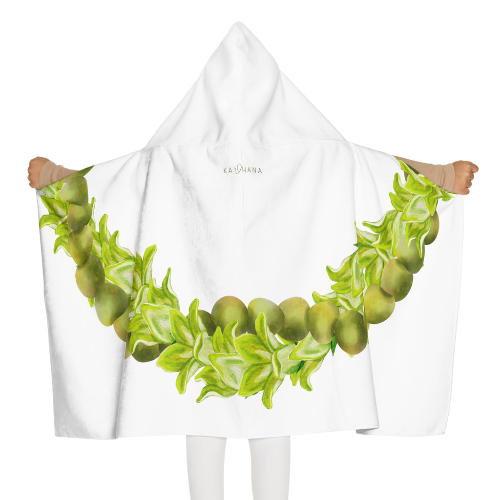 Mokihana + Pakalana Lei Youth Hooded Towel