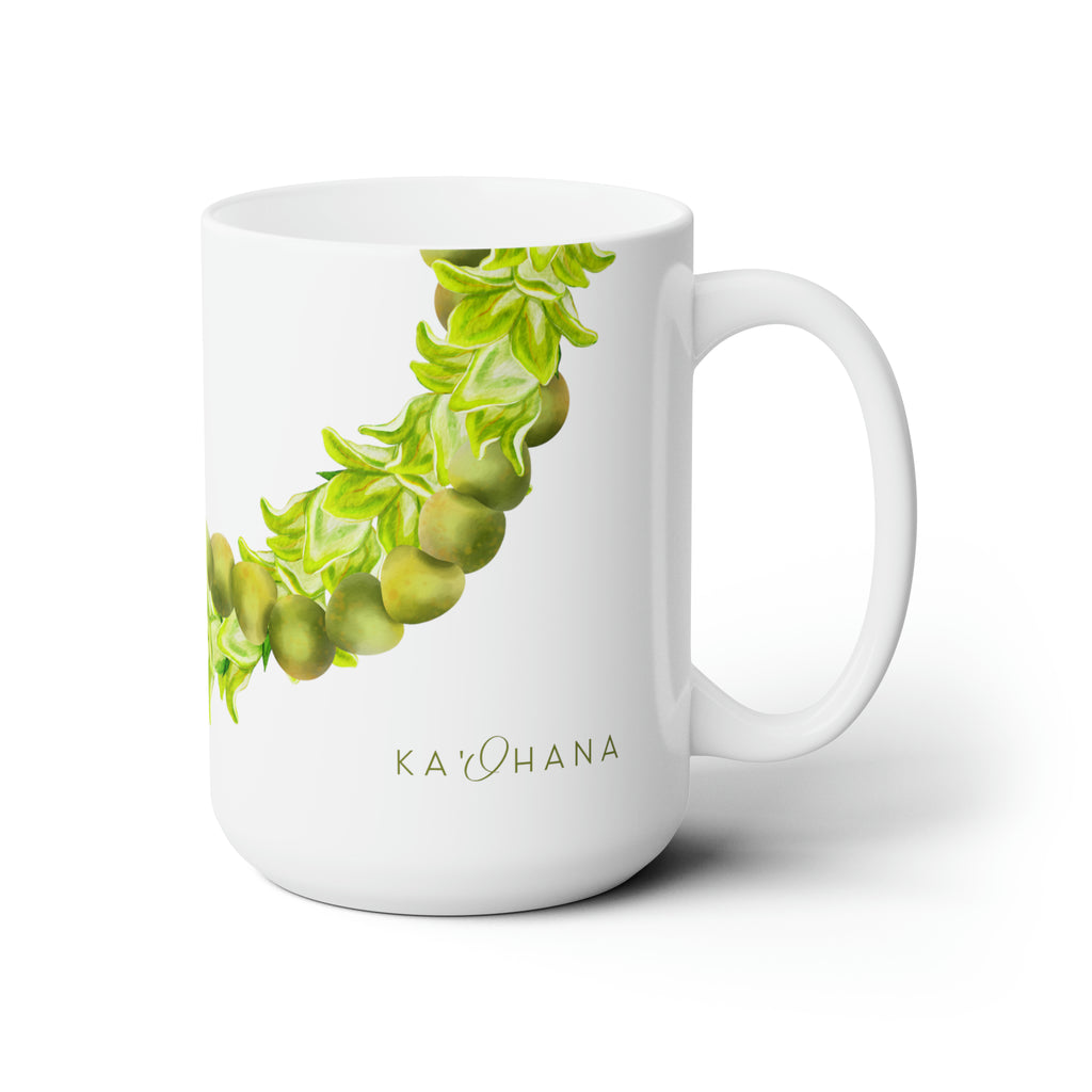 Mokihana + Pakalana Lei Ceramic Mug (15oz)