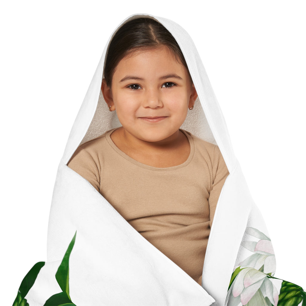 Ti-Leaf + Tuberose Lei Keiki Hooded Towel