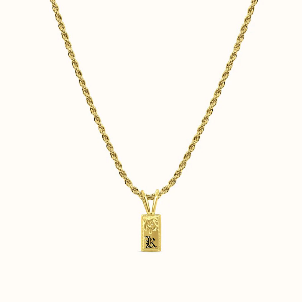 10mm Mini Honu Heirloom Initial Necklace