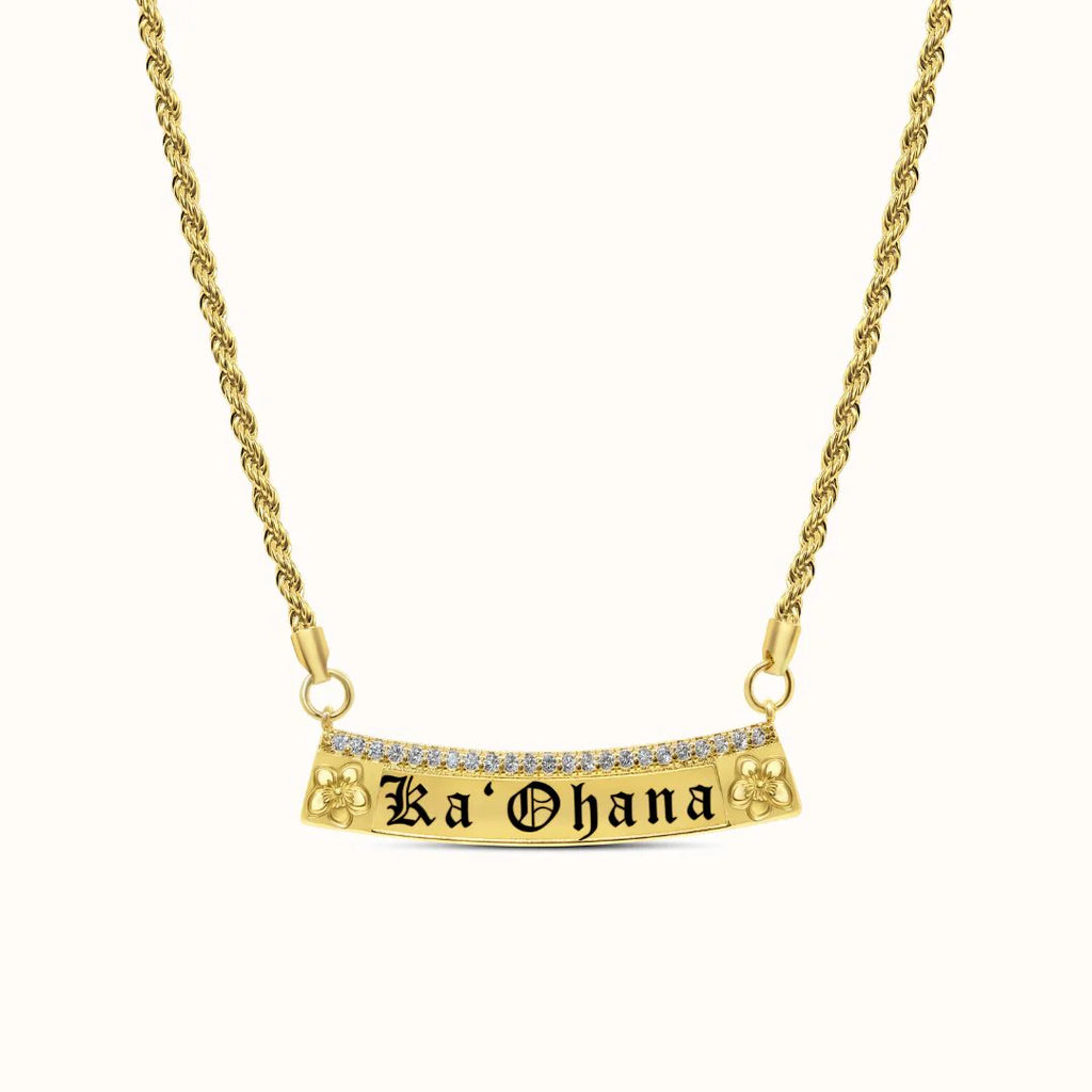 10mm Pu’uwai Heirloom Plate Necklace (Hulali Version)