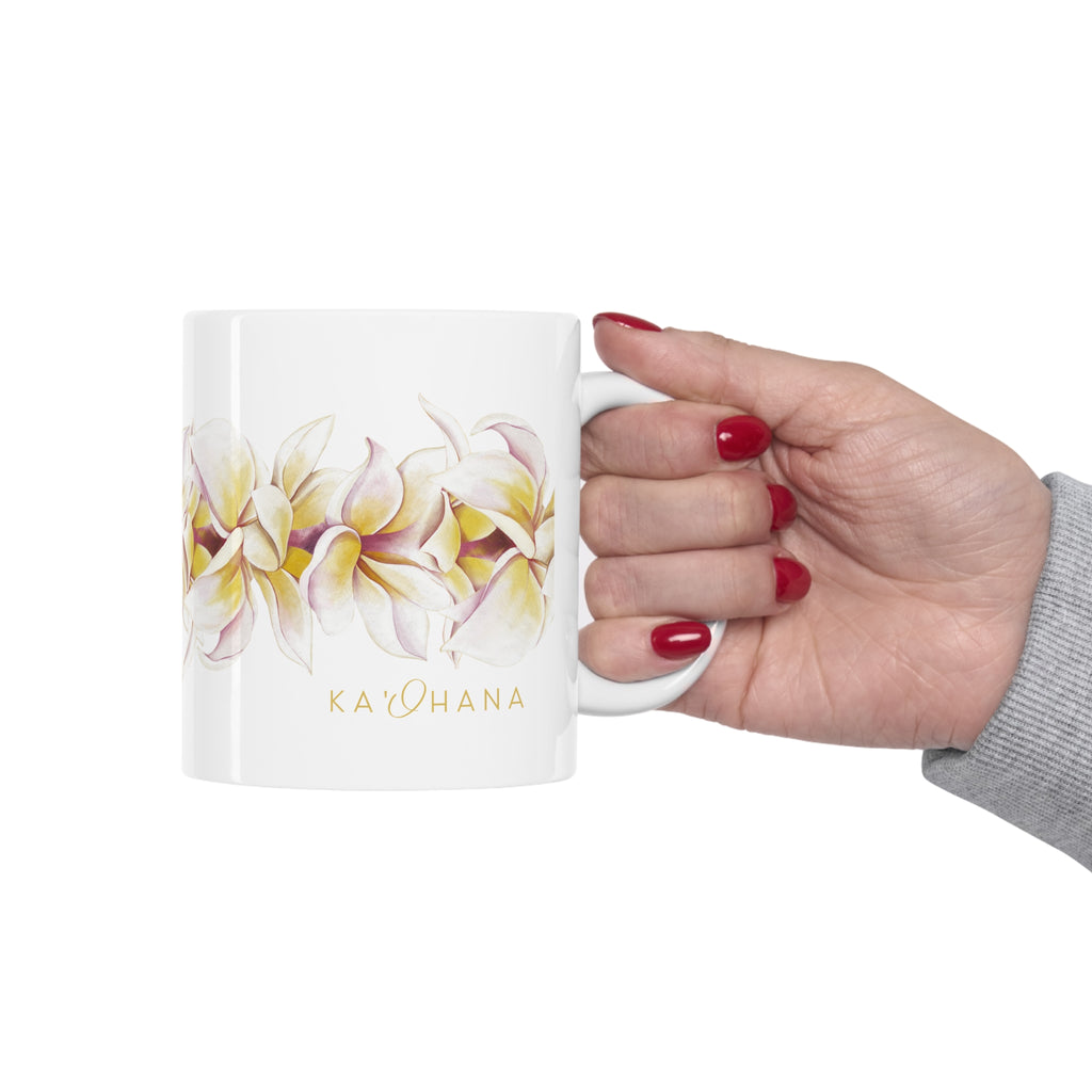 Plumeria Strand Ceramic Mug (11oz)