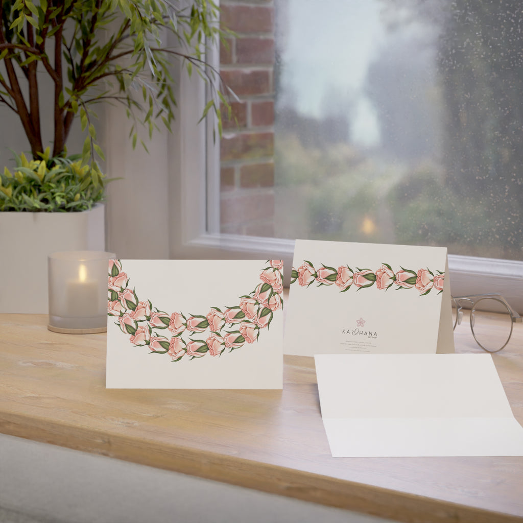 Rosebud Lei Greeting Card