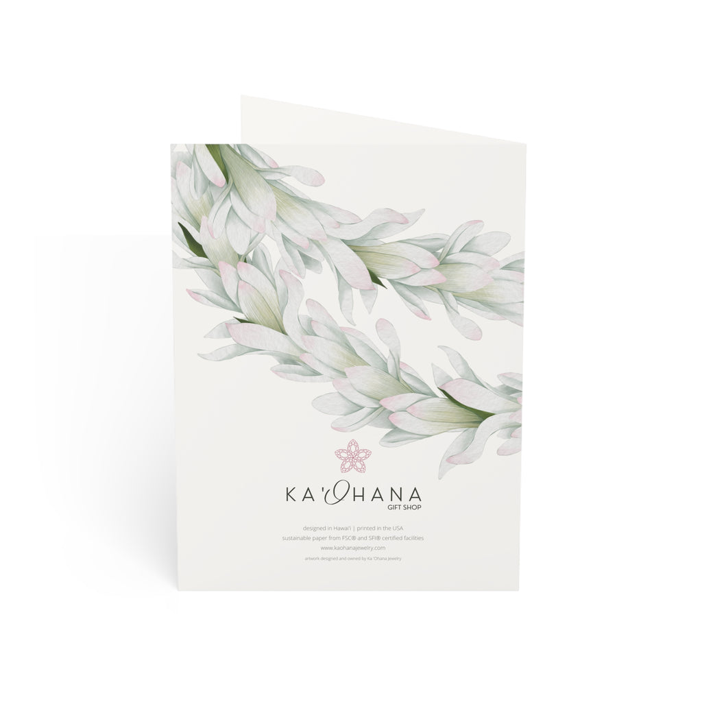 Tuberose Lei Greeting Card