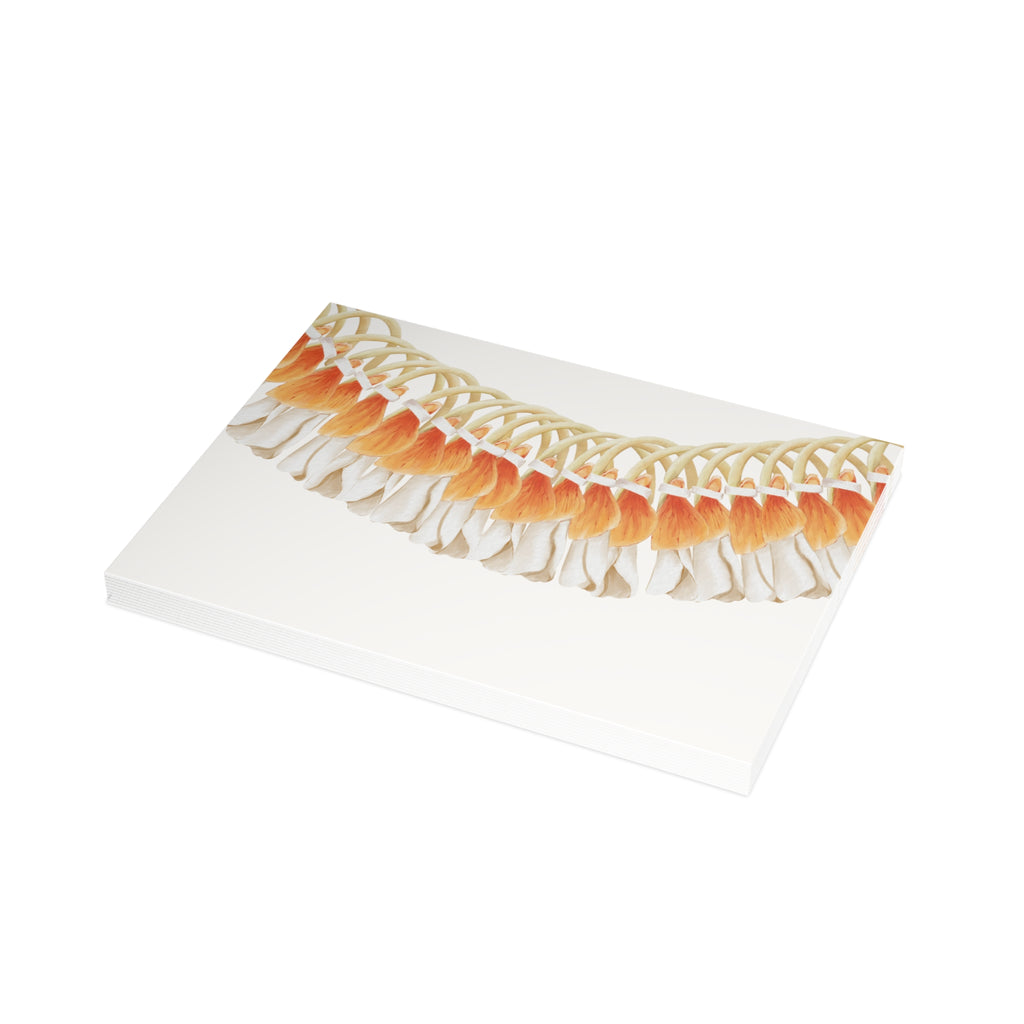 Blank Orange Ginger Lei Greeting Card
