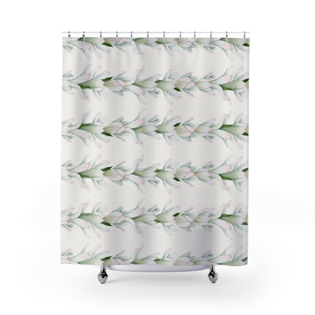 Tuberose Strand Shower Curtain