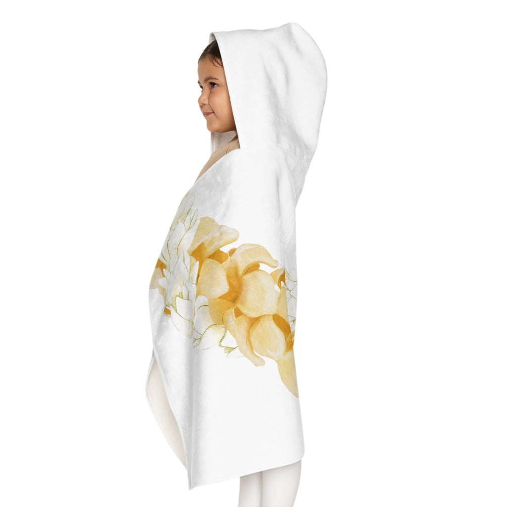 Puakenikeni + Pikake Twist Lei Keiki Hooded Towel