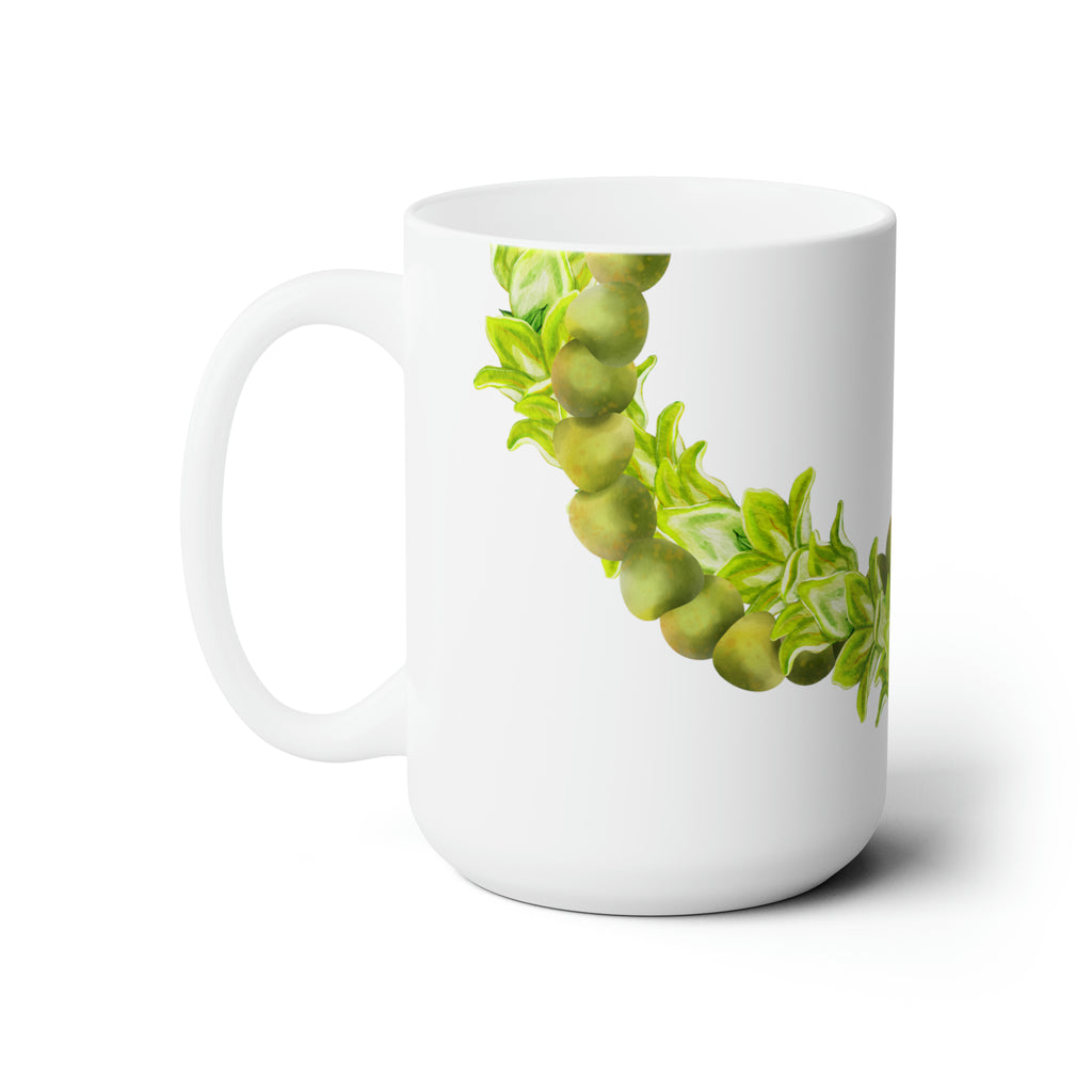 Mokihana + Pakalana Lei Ceramic Mug (15oz)