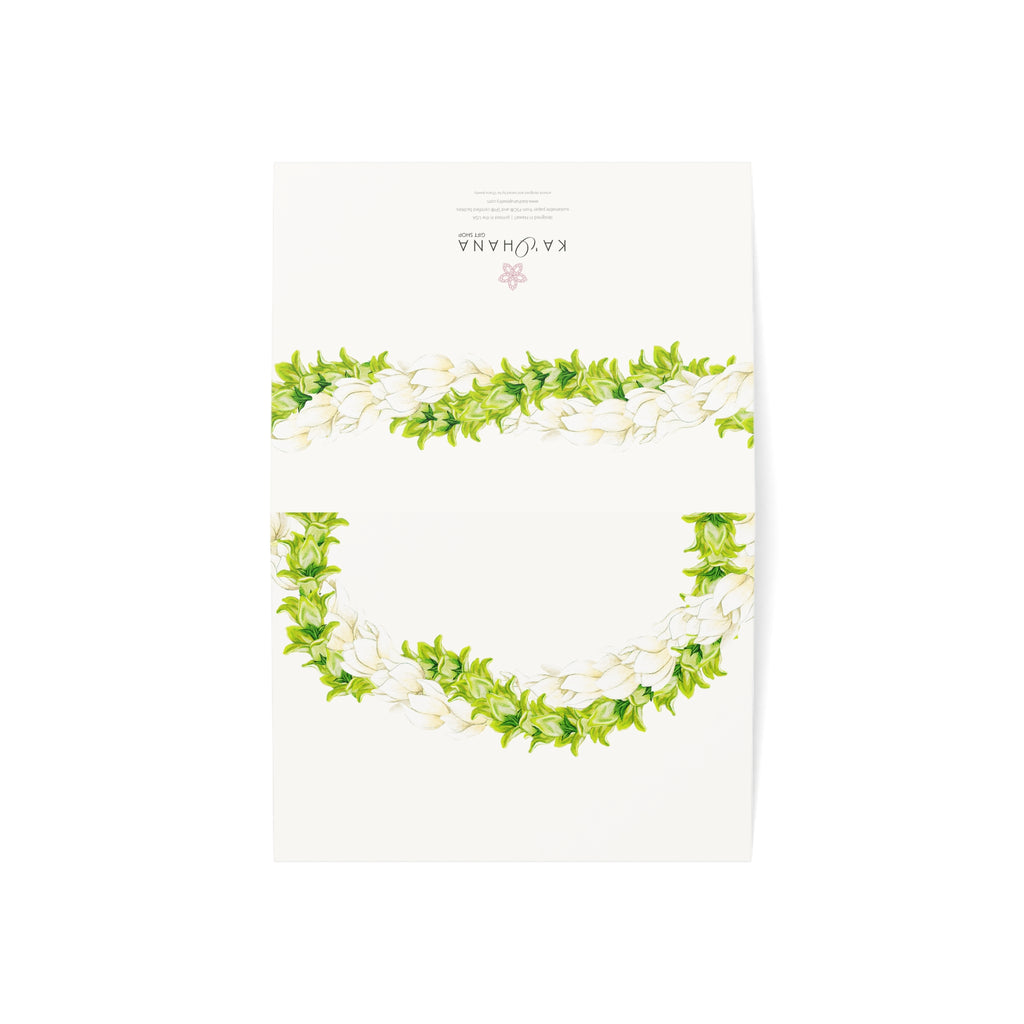Blank Pakalana + Pikake Lei Greeting Card