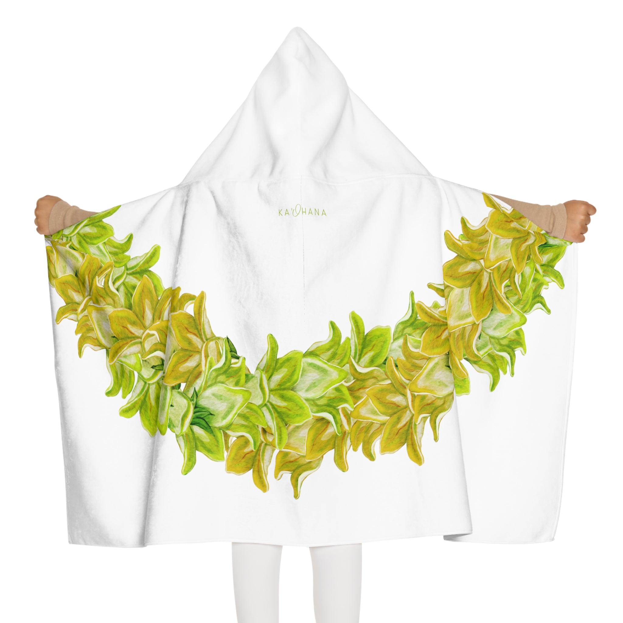 Pakalana Twist Lei Keiki Hooded Towel Ka Ohana Jewelry