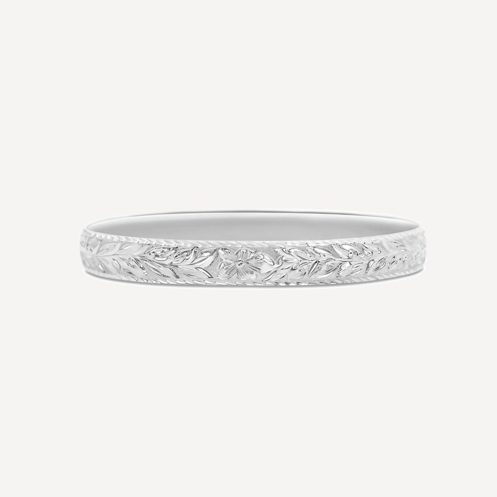 8mm Personalized Heirloom Bangle (Sterling Silver)