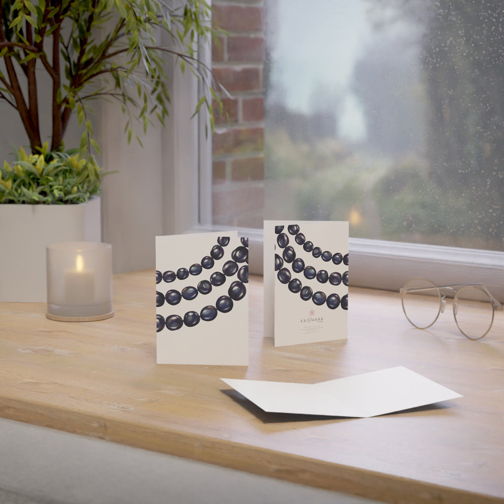 Blank Tahitian Pearl Multi-Strand Greeting Card