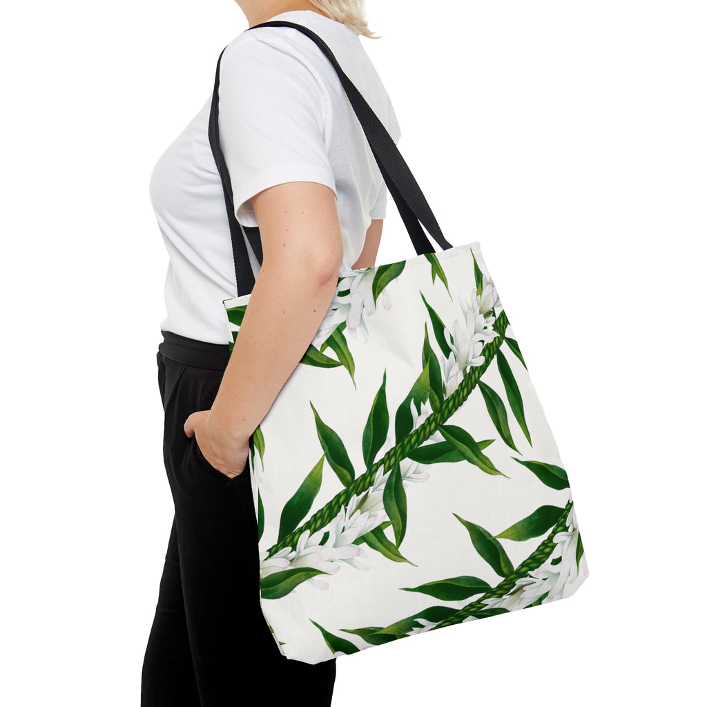 Ti-Leaf + Tuberose Twist Lei Tote Bag
