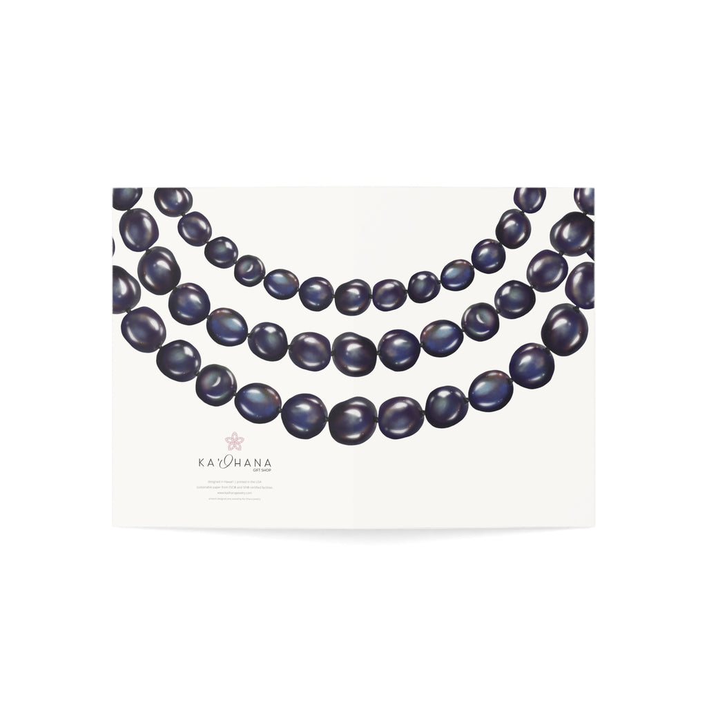 Blank Tahitian Pearl Multi-Strand Greeting Card