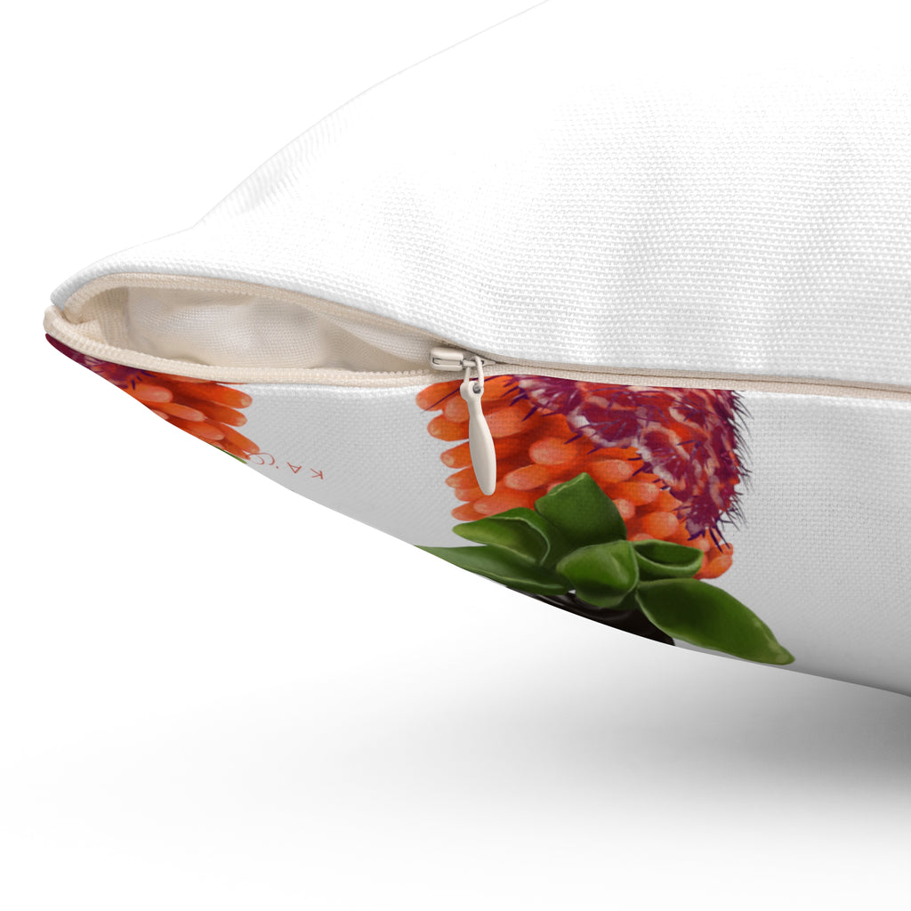 Double-Sided Cigar Lei Square Pillow