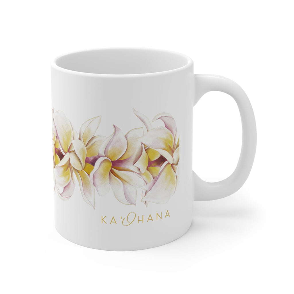Plumeria Strand Ceramic Mug (11oz)