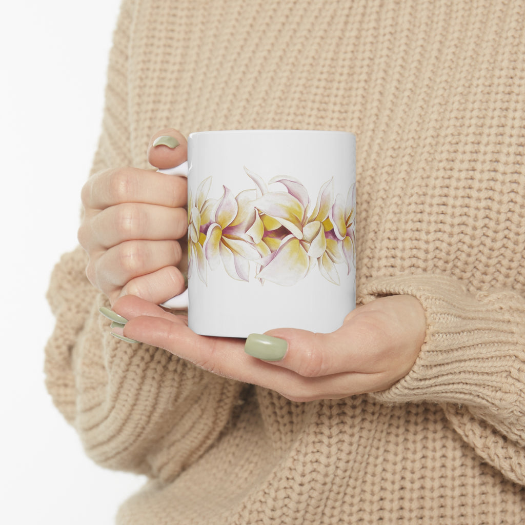 Plumeria Strand Ceramic Mug (11oz)