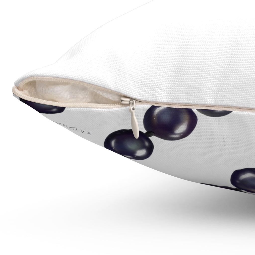 Double-Sided Tahitian Pearl Strand Square Pillow