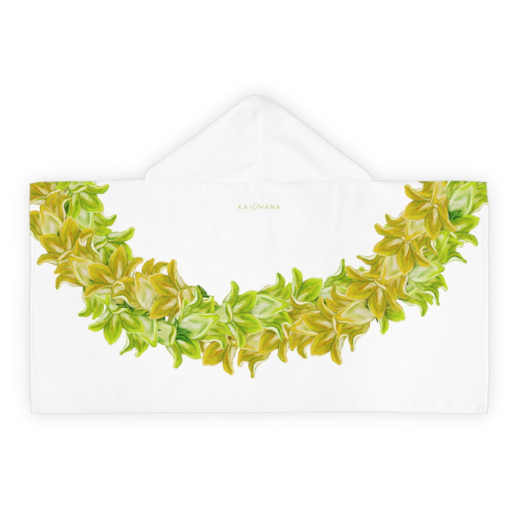 Pakalana Twist Lei Keiki Hooded Towel