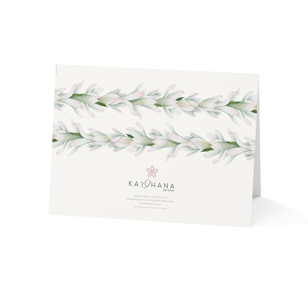 Tuberose Lei Greeting Card