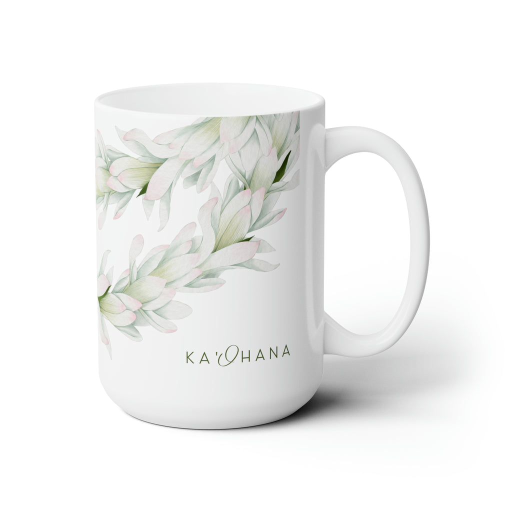 Tuberose Lei Ceramic Mug (15oz)