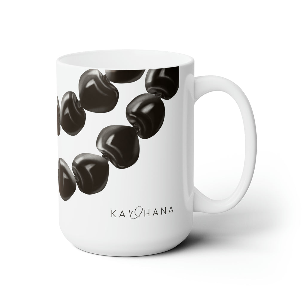 Kukui Nut Lei Ceramic Mug (15oz)