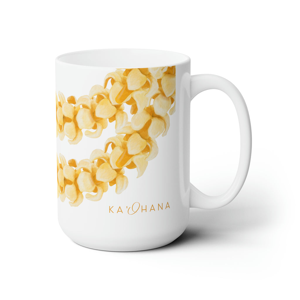 Puakenikeni Lei Ceramic Mug (15oz)