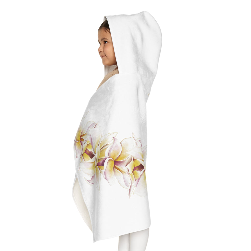 Plumeria Lei Keiki Hooded Towel