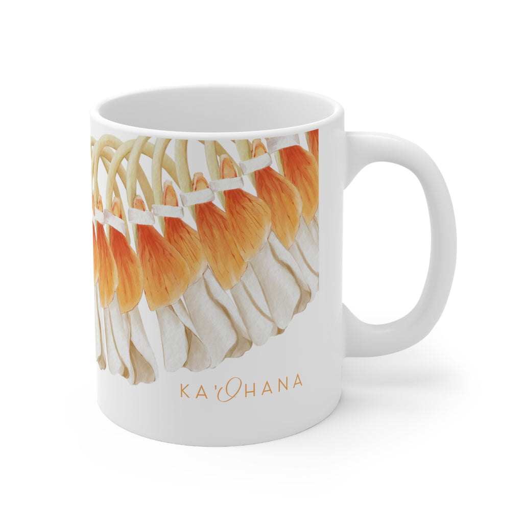 Orange Ginger Lei Ceramic Mug (11oz)