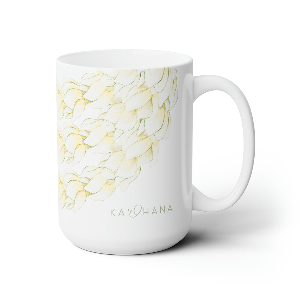 Pikake Lei Ceramic Mug (15oz)