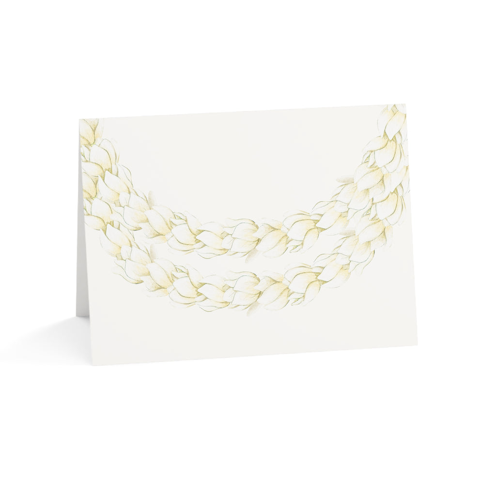 Blank Pikake Lei Greeting Card