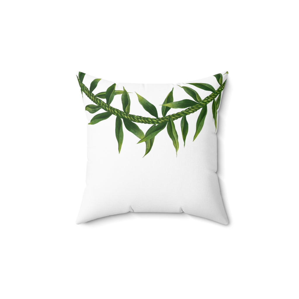 Double-Sided Ti-Leaf Lei Square Pillow