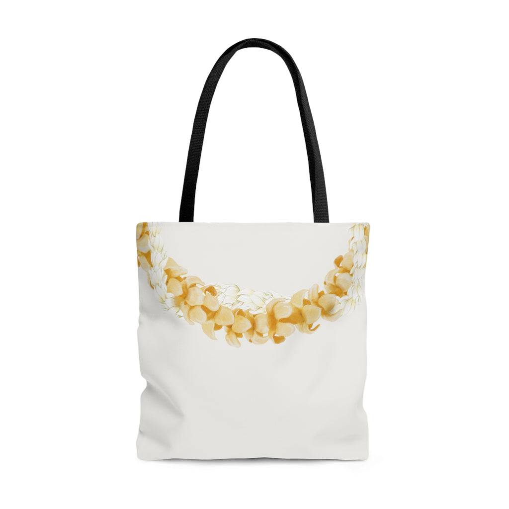 Puakenikeni + Pikake Twist Lei Tote Bag