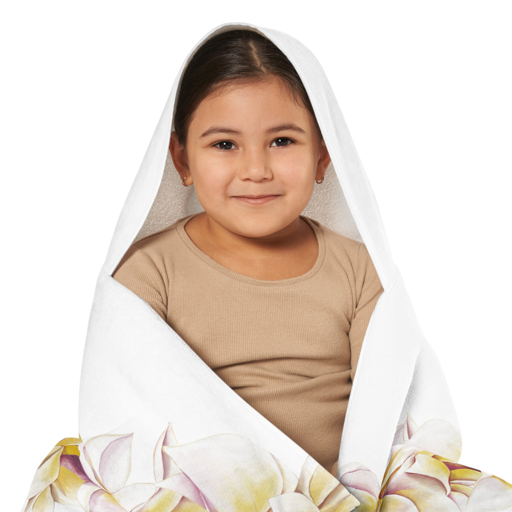 Plumeria Lei Keiki Hooded Towel