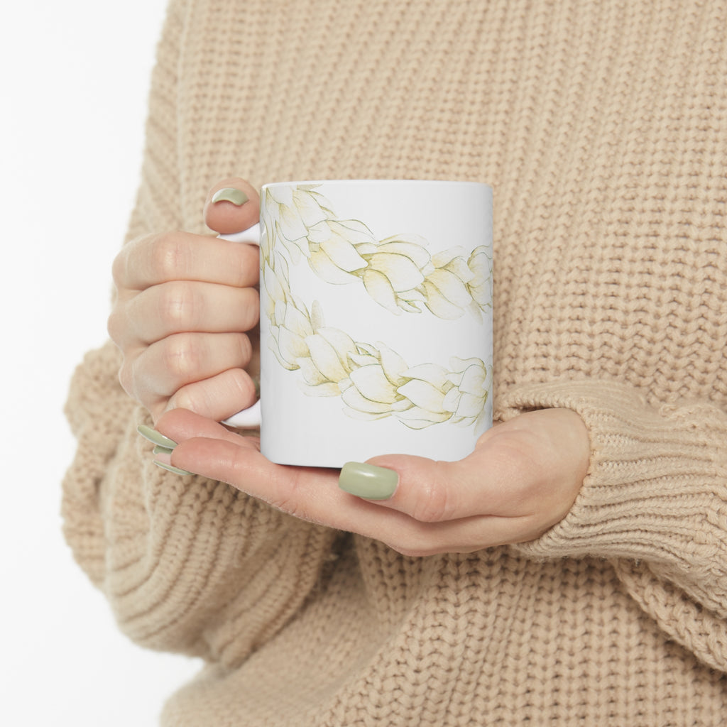 Pikake Lei Ceramic Mug (11oz)