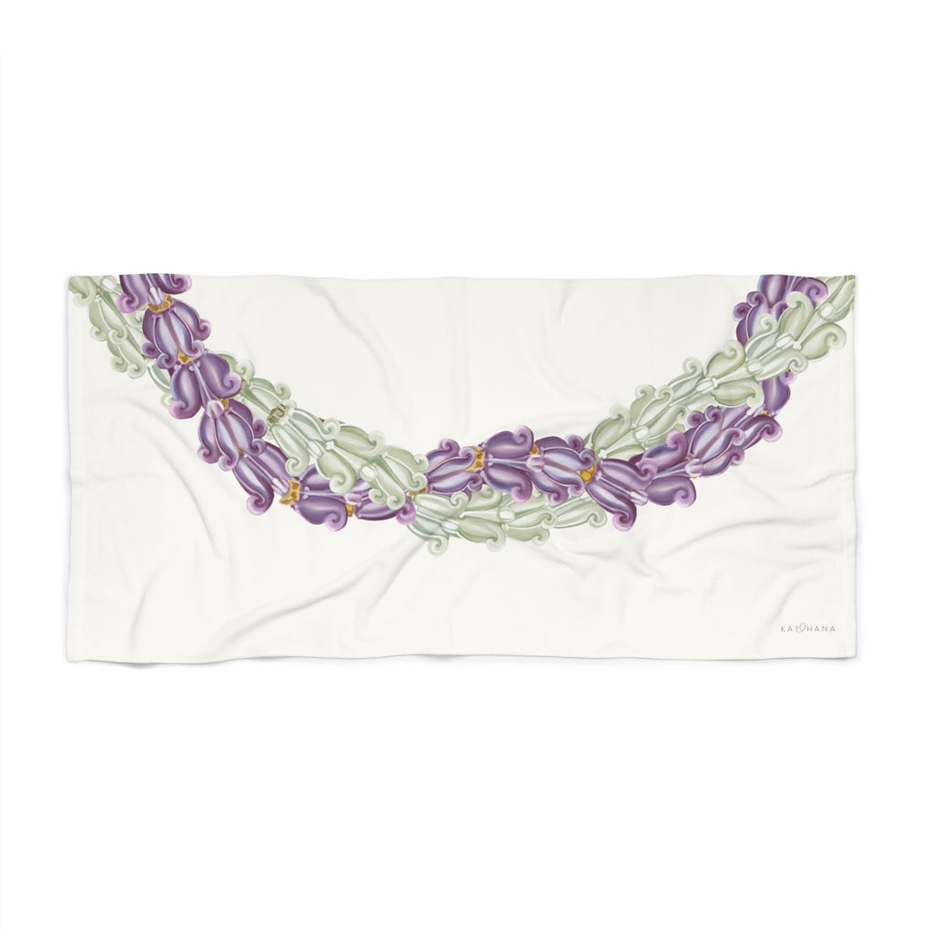 Crown Twist Lei Beach Towel