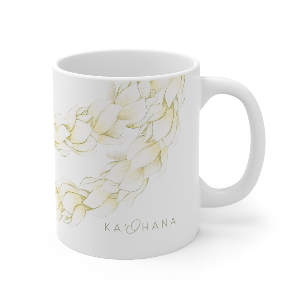 Pikake Lei Ceramic Mug (11oz)