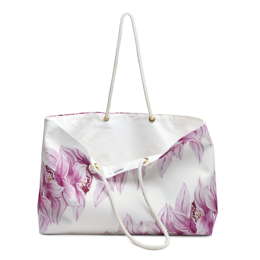 Pink Orchid Strand Weekender Bag