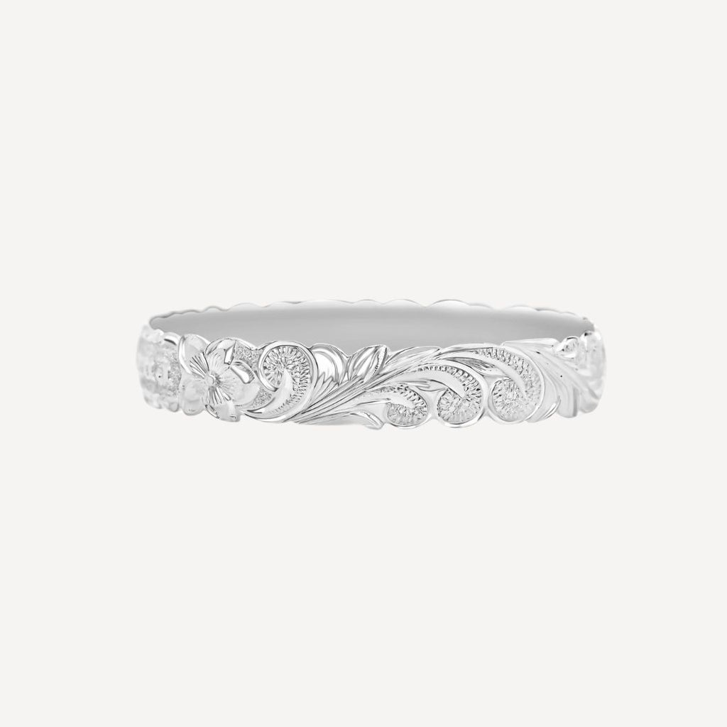 10mm Personalized Heirloom Bangle (Sterling Silver)