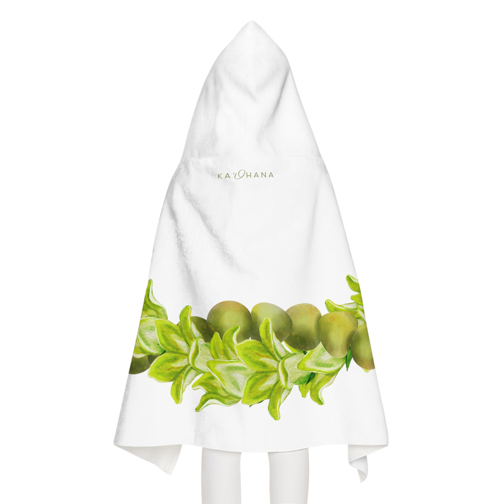 Mokihana + Pakalana Lei Youth Hooded Towel