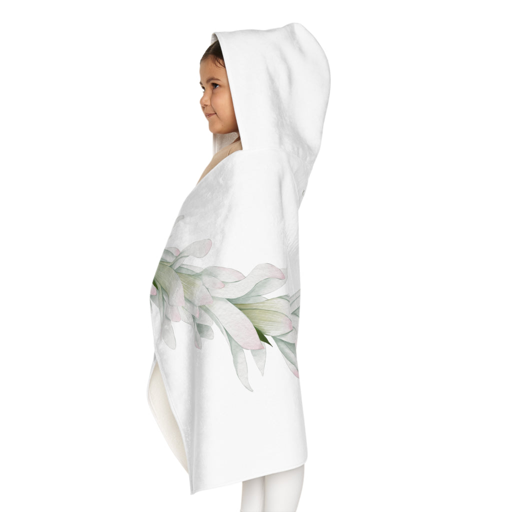Tuberose Lei Youth Hooded Towel