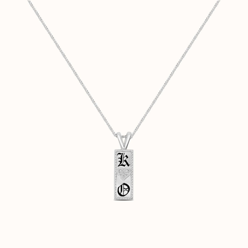 8mm Kealoha Heirloom Double Initial Pendant