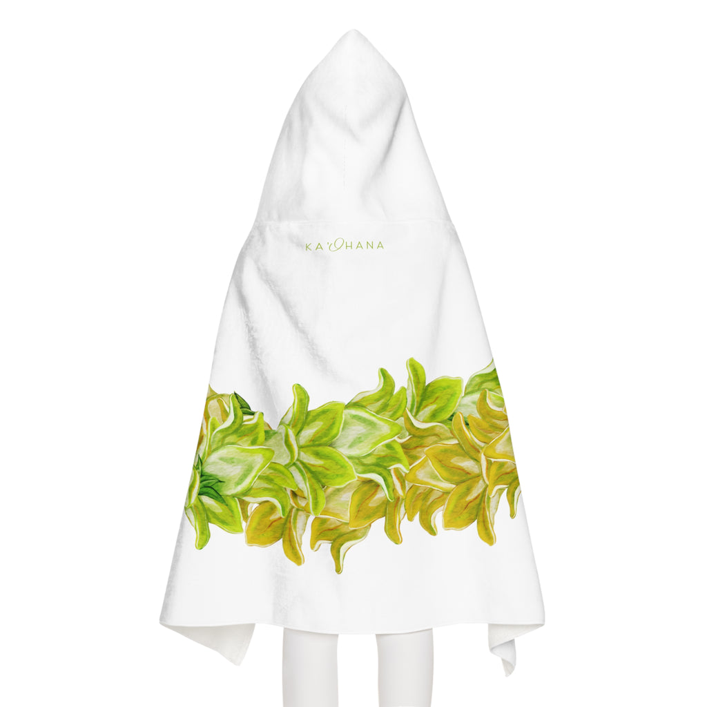 Pakalana Twist Lei Keiki Hooded Towel