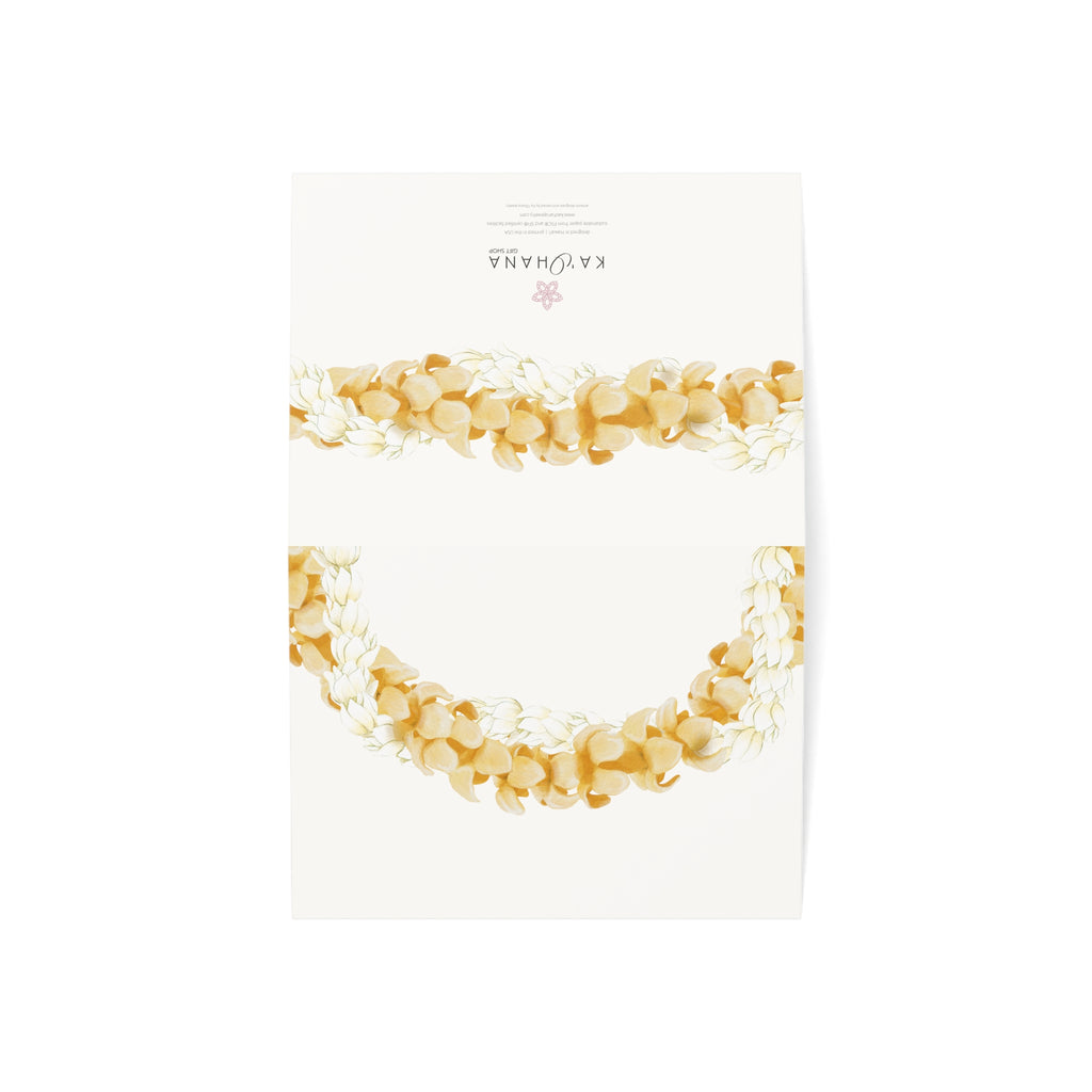 Blank Puakenikeni + Pikake Lei Greeting Card