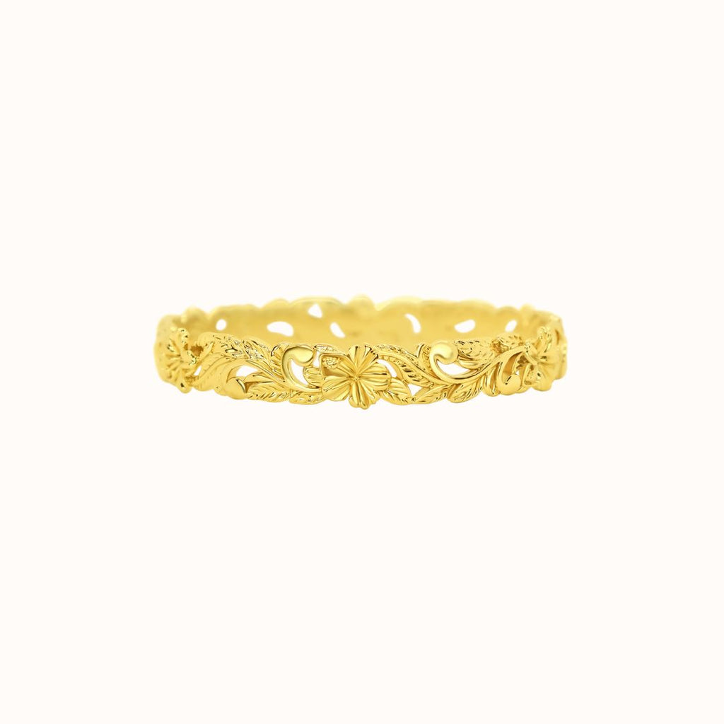 Alaka'i Hibiscus Heirloom Cutout Bangle