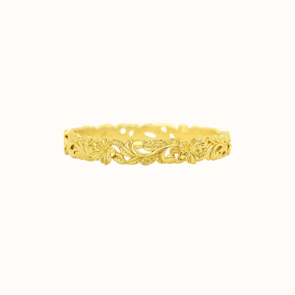 Alaka'i Hibiscus Heirloom Cutout Bangle