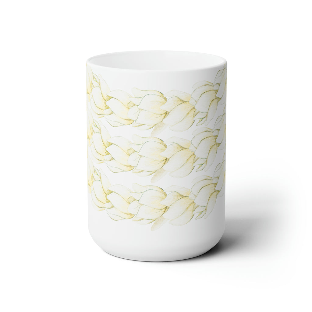 Pikake Lei Ceramic Mug (15oz)
