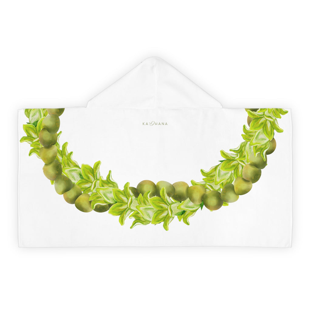 Mokihana + Pakalana Lei Youth Hooded Towel