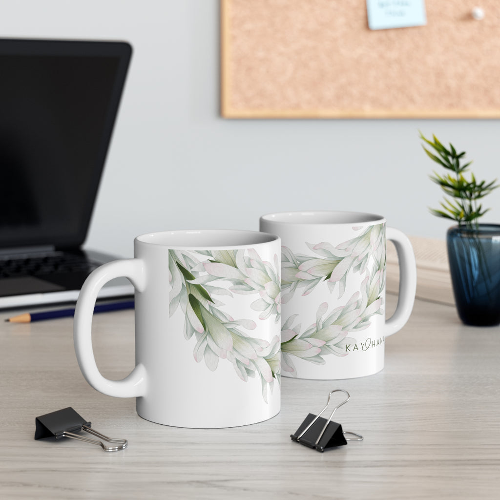 Tuberose Lei Ceramic Mug (11oz)