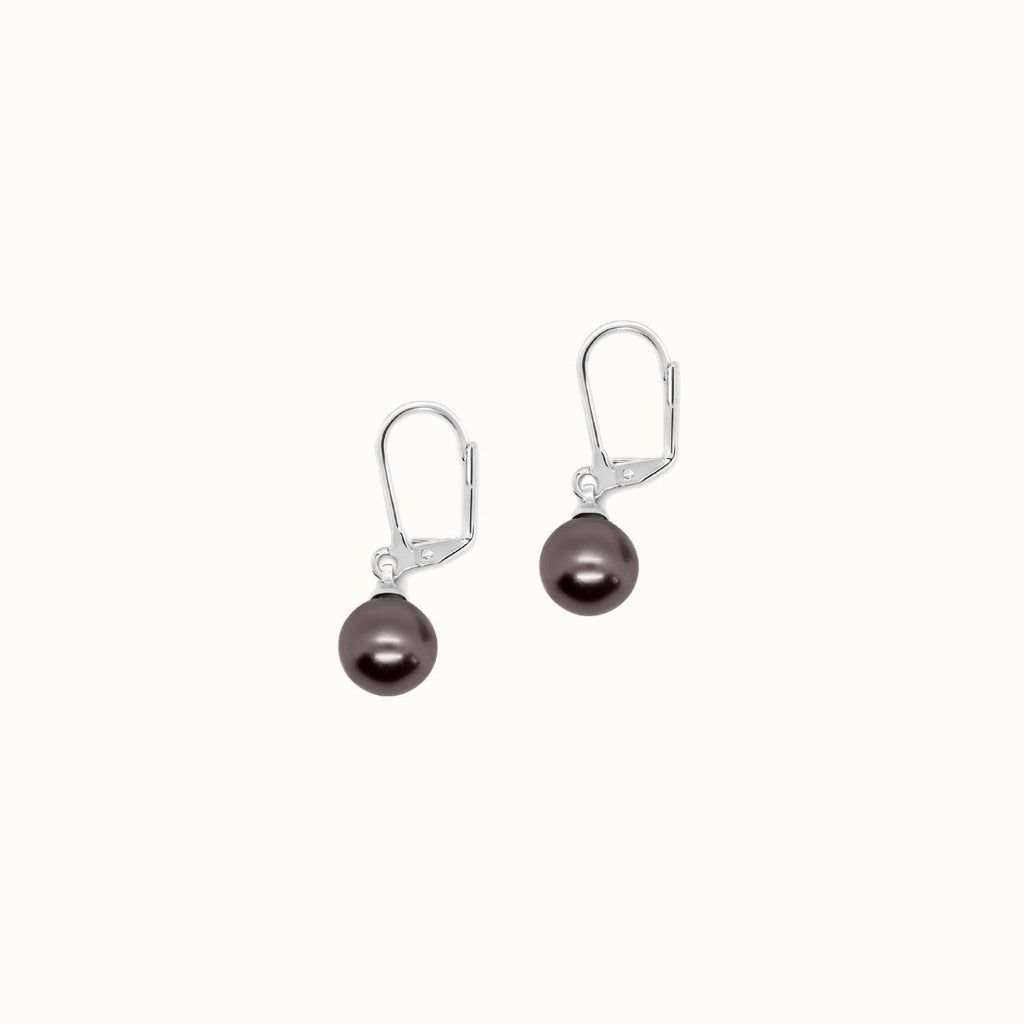 Momi Freshwater Pearl Simple Leverback Earrings